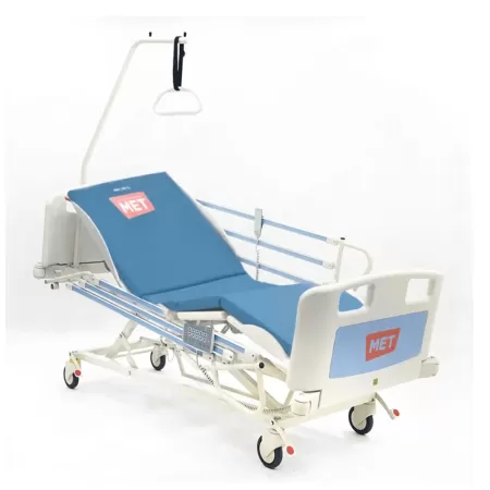 Кровать электрическая реанимационная MET PЕ-220, артикул 17573, кардиокресло, с регулировкой высоты