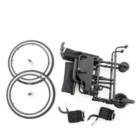 Кресло-коляска механическая Barry A8 Т, ширина сиденья 46см, пневматические колеса