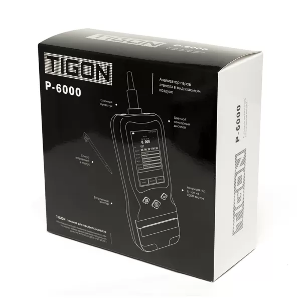 Алкотестер профессиональный Tigon P-6000 со встроенным принтером Алкотестер профессиональный Tigon P-6000 со встроенным принтером
