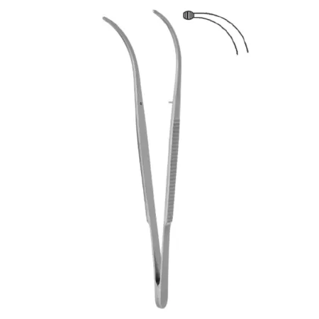 Пинцет для разбортовки сосудов изогнутый 98х1,0 мм Hilbro 12.0079.10