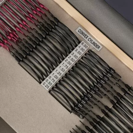 Набор на 158 пробных очковых линз Армед в металлической обойме с оправой с поверкой 