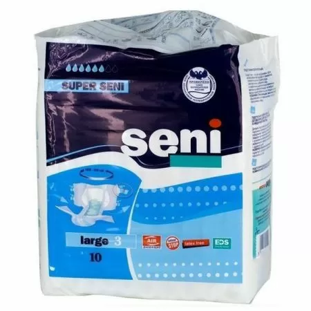 Seni Super Подгузники д/взр Large №10
