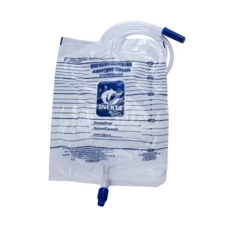 Мочеприемник прикроватный INEKTA 2000 мл с прямым краном, стерильный