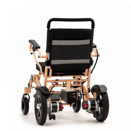 Кресло-коляска с электроприводом MET Compact 35 с алюминиевой рамой, бежевая