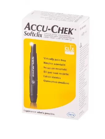 Ручка для прокалывания ACCU-CHEK Softclix + 25 ланцетов Ручка для прокалывания ACCU-CHEK Softclix + 25 ланцетов