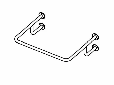 Поручень для инвалидов для раковины верхний ПР-05.03.710.550.230