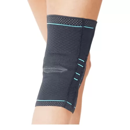 Бандаж на коленный сустав Talus КС-607, c силиконовым кольцом и пружинными ребрами жесткости, компрессионный