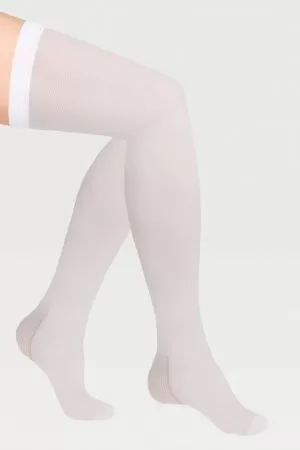 Чулки компрессионные IDEALISTA ID-380W унисекс 2 класс компрессии с закрытым носком антиэмболические для операции на широкое бедро белые 