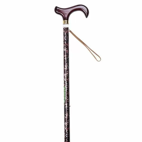 TN-122 Трость Nova с Т-образной ручкой и ремешком, с рисунком