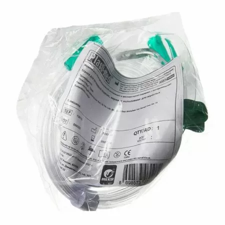 Маска для кислородной терапии INEKTA 130110, трубка 2 метра, резервуарный мешок