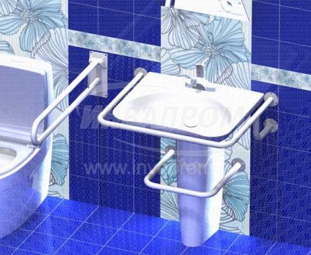 Поручень для инвалидов для раковины верхний ПР-05.03.710.550.230.Н