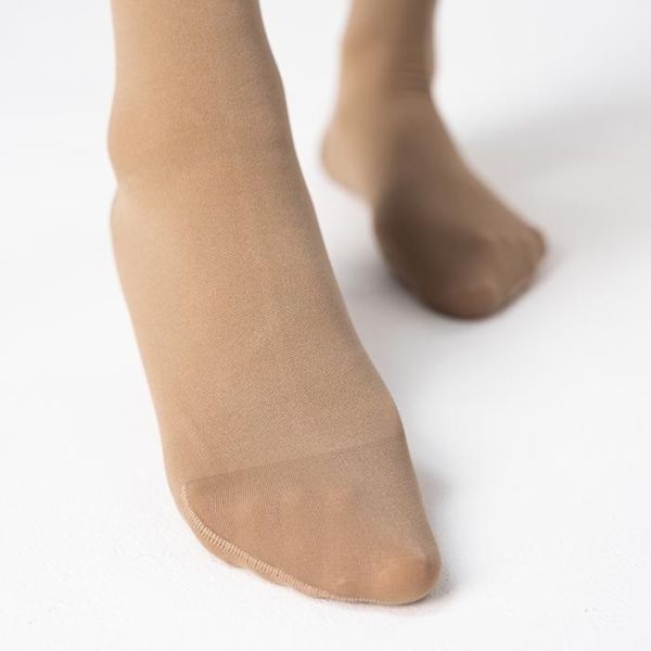 Гольфы компрессионные Тривес ТК.211 унисекс 1 класс компрессии с закрытым носком цвет бежевый  