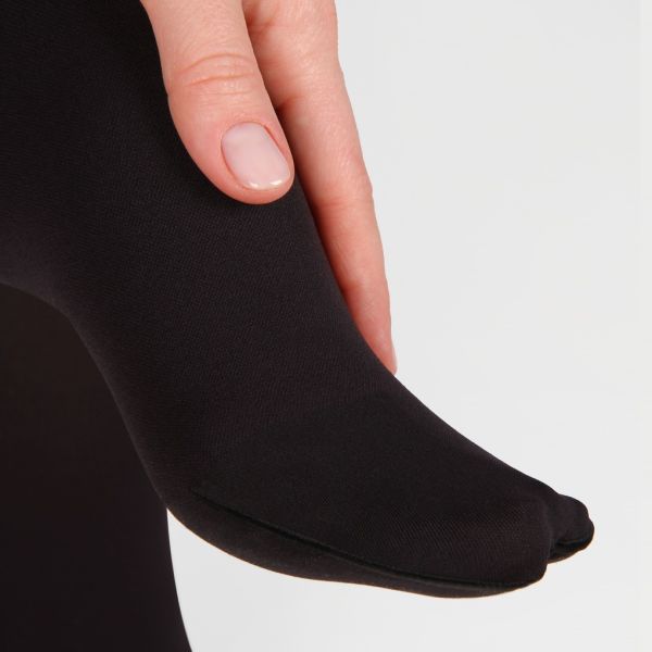 Чулки компрессионные IDEALISTA ID-300 унисекс 2 класс компрессии с закрытым носком и гладкой резинкой цвет черный 