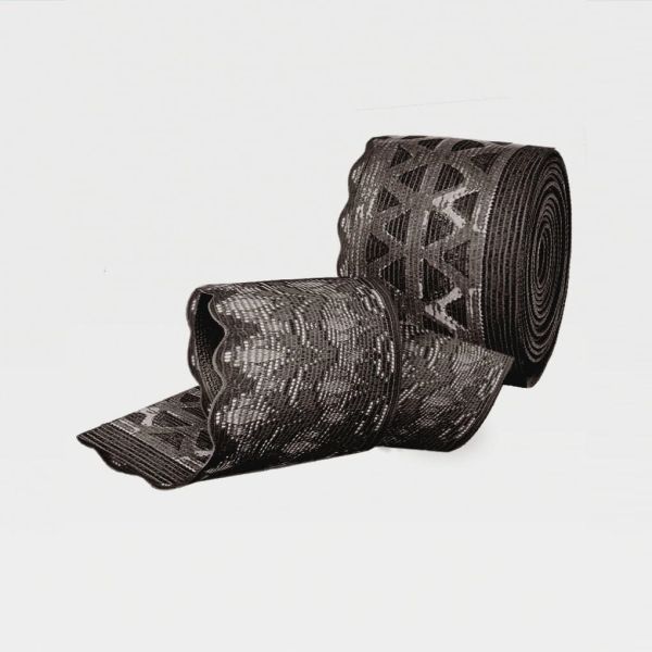 Чулки компрессионные IDEALISTA ID-301TW женские 1 класс компрессии с закрытым носком полупрозрачные с кружевной резинкой на широкое бедро цвет черный